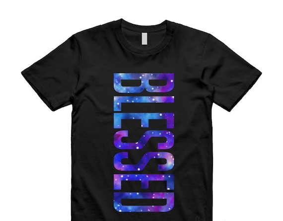 Neu "B" BLESSED T-Shirt Für Air Purple Camo Foamposite