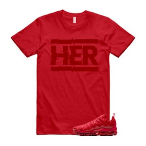 VaporMax Triple Red Air University T Shirt Match HER
