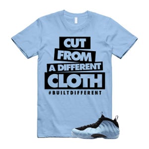 Foamposite サイキック ブルー ブラック エア ワン Tシャツ マッチ クロス