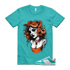 Dunk  Dolphins Cosmic Clay Dusty Cactus White Orange Teal T Shirt Match SNAKES