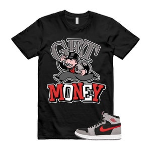 GM T Shirt to match Air J 1 High Zoom Comfort 2 Fire Red Cement Grey Black White Hoodie