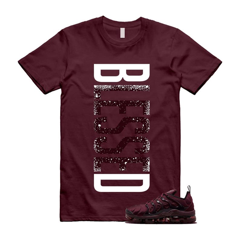 Camiseta VaporMax Night Maroon Burgundy Cedar White Black Plus Air Match VERTBLS imagen 1