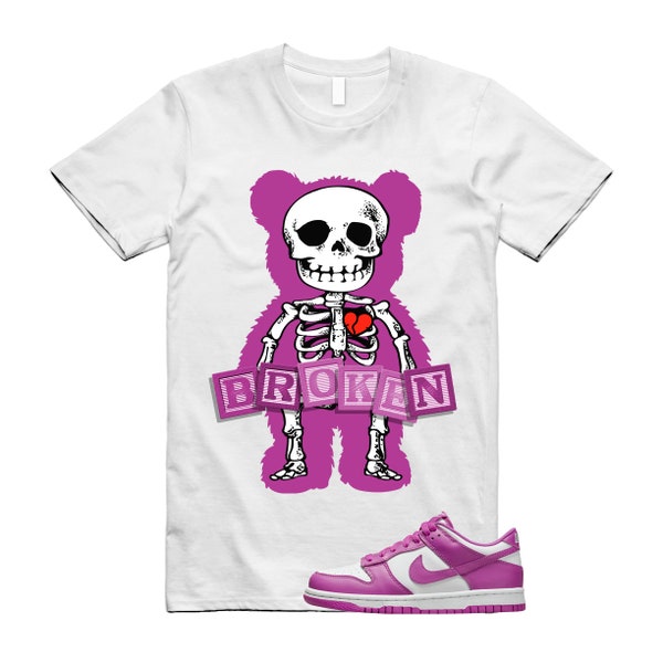 SKEL T Shirt to match N Dunk Low GS Active Fuchsia White Kids Hoodie