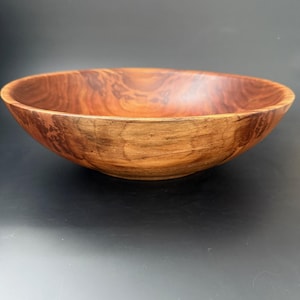 Hand Turned Cherry Wood Bowl: Rustic Home Decor, Food Safe