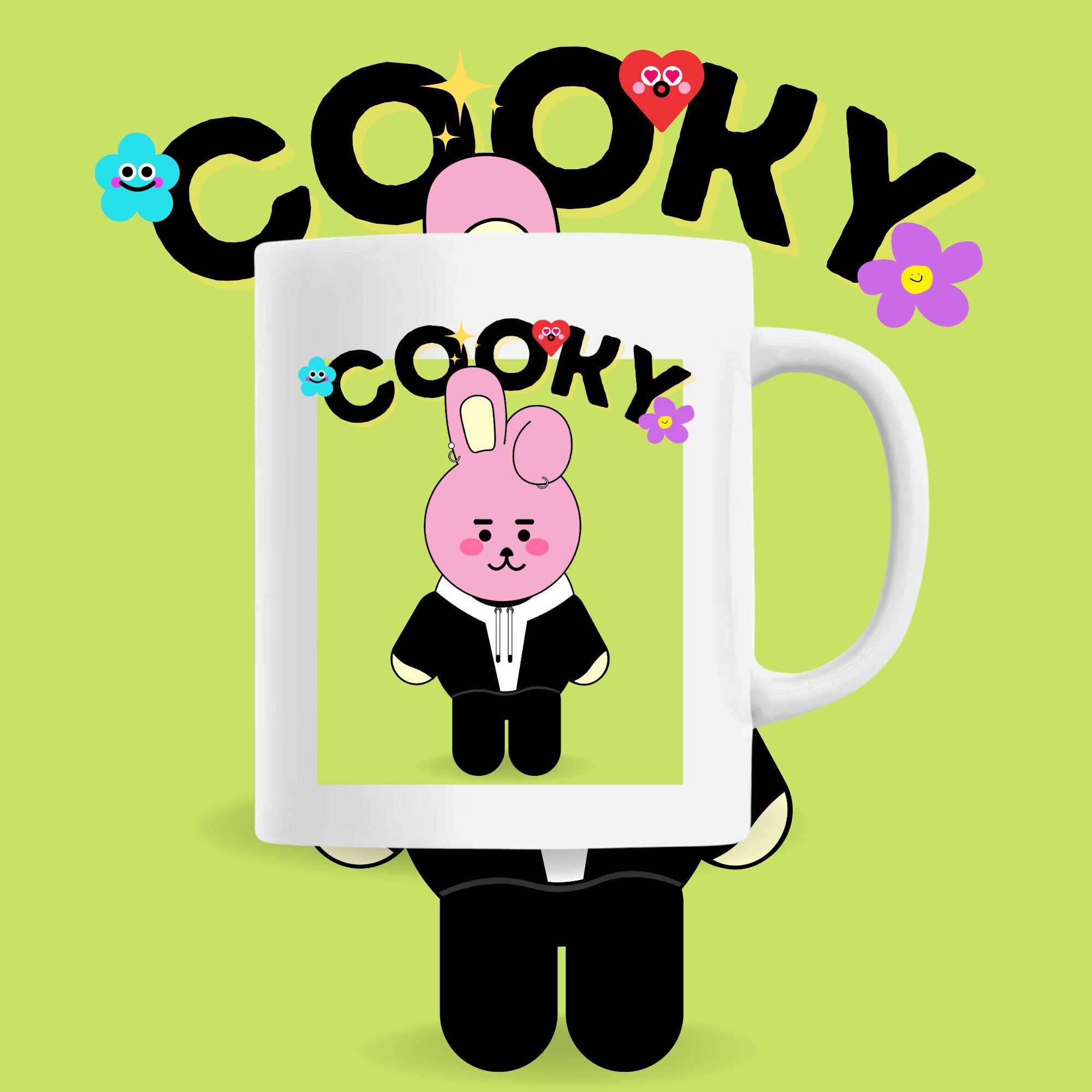 Cooky Bt21 Mug, Jungkook Bts, Mug - en Céramique