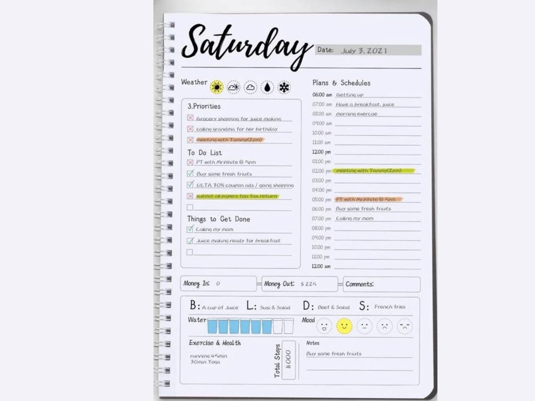 Daily Planner Notebook Daily Organiser Productivity Spiral Etsy UK daily-planner-notebook-daily-organiser-productivity-spiral-etsy-uk