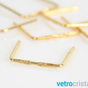 Lot 300 Clips 14 mm star design gold/brass finish for chandelier crystal hooks