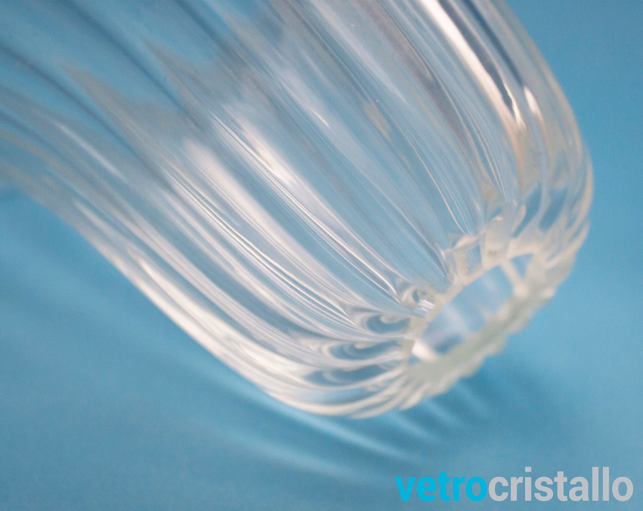 Ricambio tazza porta lampada in vetro di Murano Ø14,5 cm cristallo  trasparente Rigadin