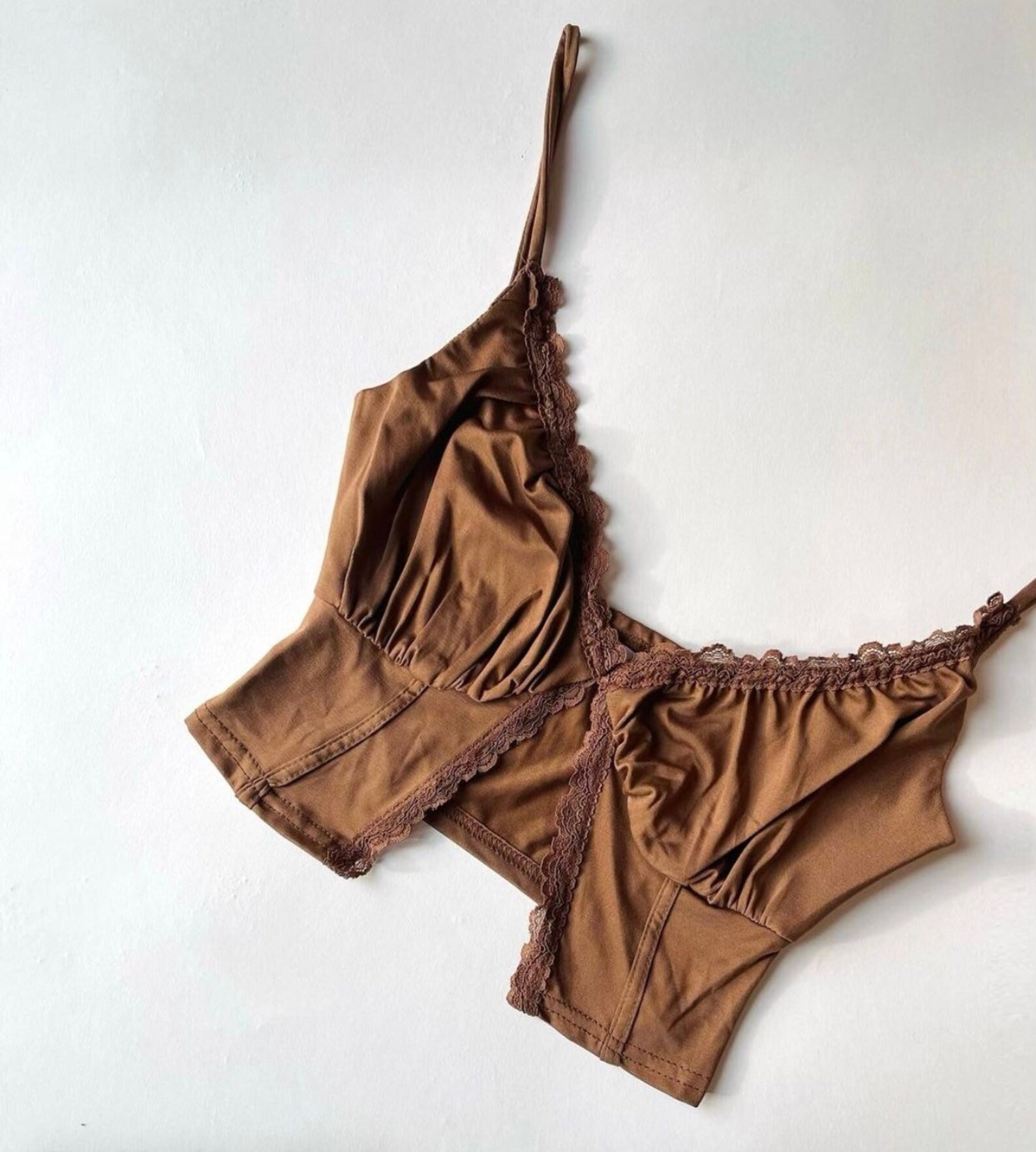 Cropped Lace Cami Y2k Top Etsy