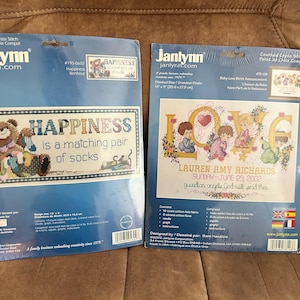 Vintage Cross Stitch Kits-Each Sold Separately-Janlynn-New in Sealed Packages-Circa 2002/2003-FREE SHIPPING