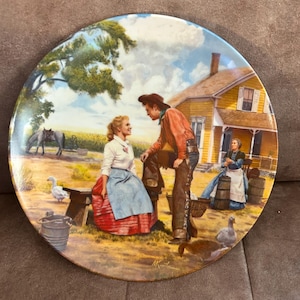 Knowles Collector Plate-Circa 1985-Oh What a Beautiful Mornin&#39;-First Issue in the Oklahoma Series-FREE SHIPPING