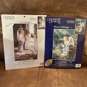 Vintage Cross Stitch Kits-New in Package-Sold Separately-An Angel&#39;s Gift/Little Angels Picture-FREE SHIPPING