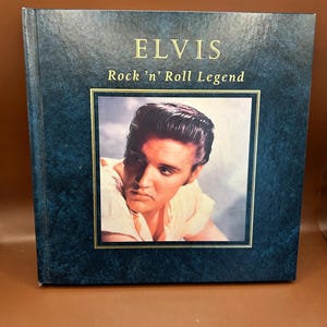 Elvis Rock &#39;n Roll Legend-Book-Covers Elvis&#39; Life-1994-Colored/Black and White Pics-FREE SHIPPING