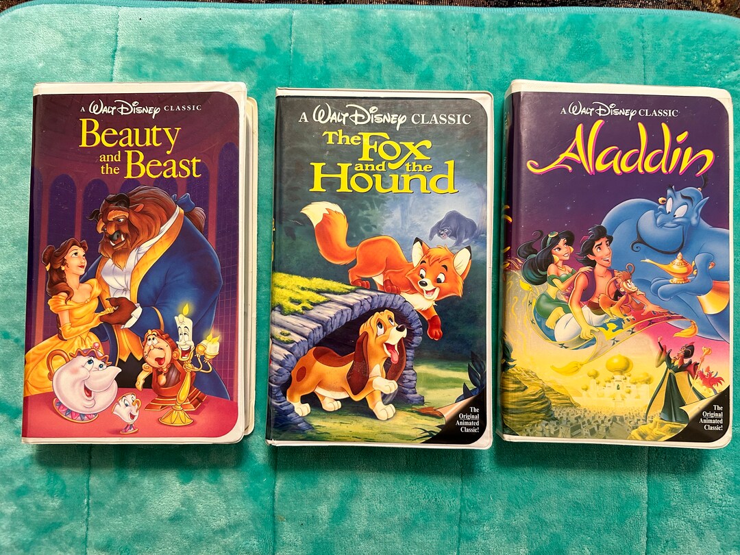 Vintage Walt Disney VHS Tapes - Your Choice-beauty and the Beast, Fox
