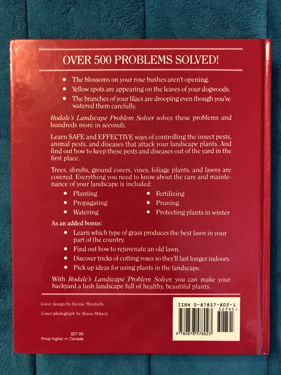 Rodale's 1989 landscape Problem Solver Plant by Plant Guide