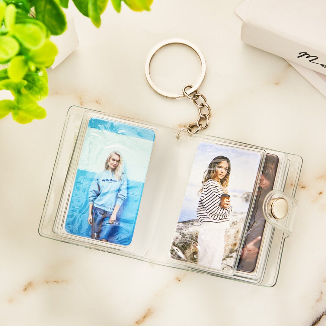 Customized Mini Album Plastic Keychain Mini Photo Book Keychains - Etsy