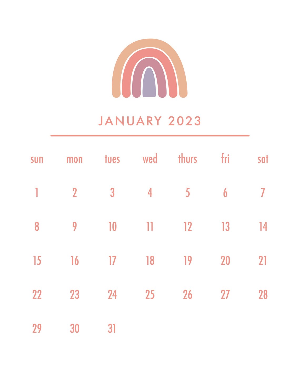 2023-printable-rainbow-calendar-monthly-calendars-boho-etsy-australia