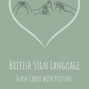 Tarjetas didácticas descargables de BSL Juego de emparejamiento Herramientas de enseñanza Apoyo para la vuelta al cole Aprenda BSL Descarga de PDF Tarjetas didácticas Estudiantes y profesores