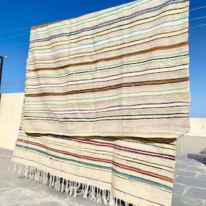 Wool Haik - A Unique Vintage Handwoven Moroccan Berber Throw