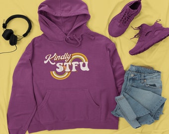 Kindly STFU | Unisex Heavy Blend Hooded Sweatshirt |Hoodies | Sweatshirts | Hoodies for couples | Hoodies Unisex