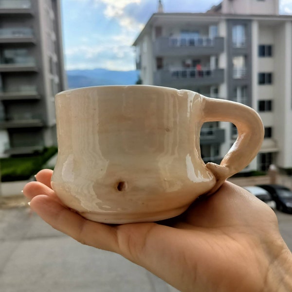 Fat Big Belly Mug|Coffee Mug|Coffee Cup|Girlfriend Boyfriend Creative Mug|Porcelain Mug, Cute fat belly mug, ceramic mug, personalized gift