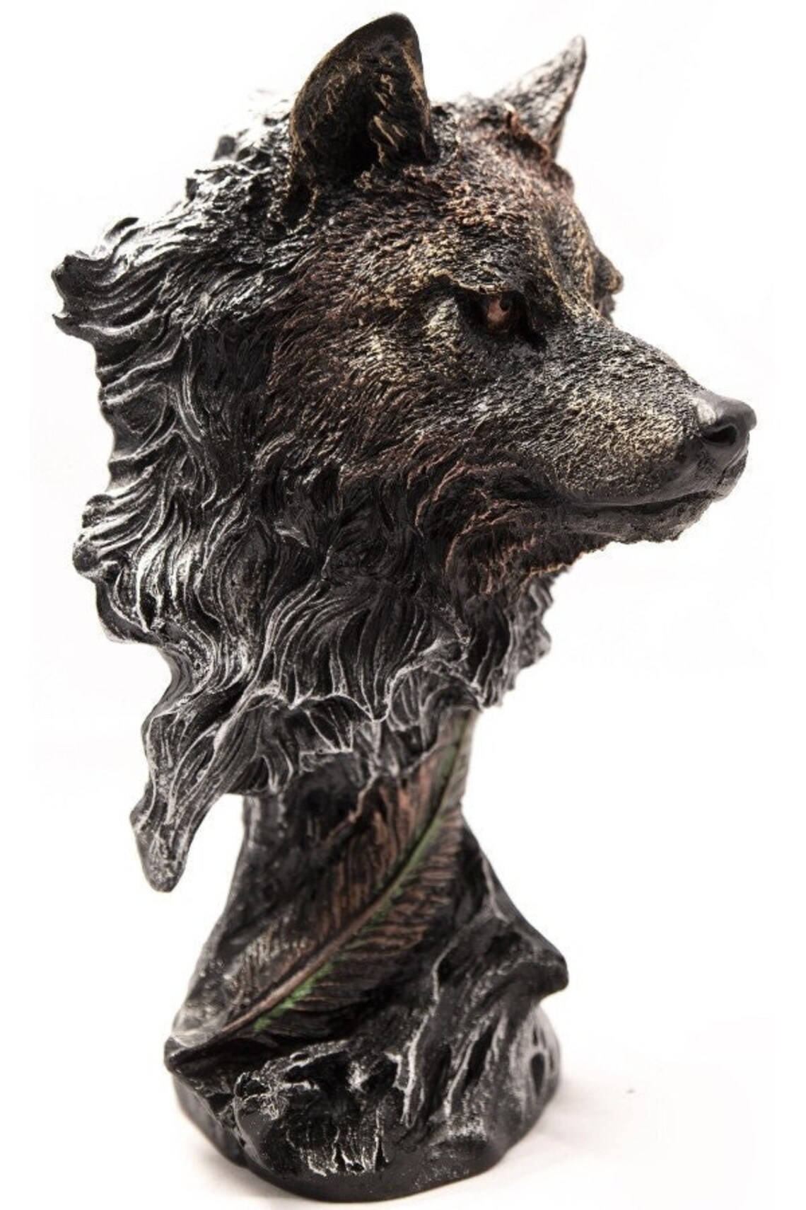 Wolf Figurine Statue / Home Decor /wolf Figure Decorative Gray Wolf