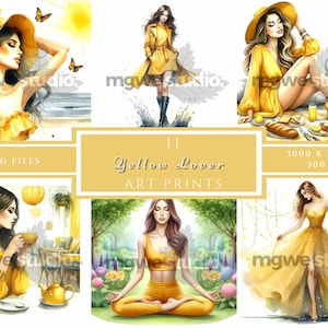 Aquarell Mädchen, Clipart, 11 jpg, cooles Mädchen, digitaler Download, Wandkunst, Kartenherstellung, Junk Journal, digitales Scrapbooking, digitales Papierhandwerk