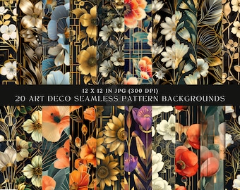 Art Deco Pattern SVG Files for Cricut - Gatsby Art Deco Pattern SVG ...