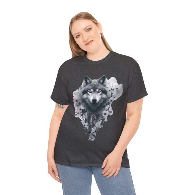 Wolf T Shirt, Men's T-shirt, Unisex Tshirt, Crew Neck, Cotton T-shirt ...