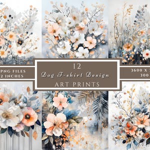 Floral background, floral pastel pattern, floral digital paper download, wall art, card making, junk journal, digital paper crafts