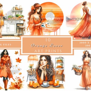 Aquarell Mädchen, Clipart, 10 jpg, cooler Mädchen, digitaler Download, Wandkunst, Kartenherstellung, Junk Journal, digitales Scrapbooking, digitales Papierhandwerk