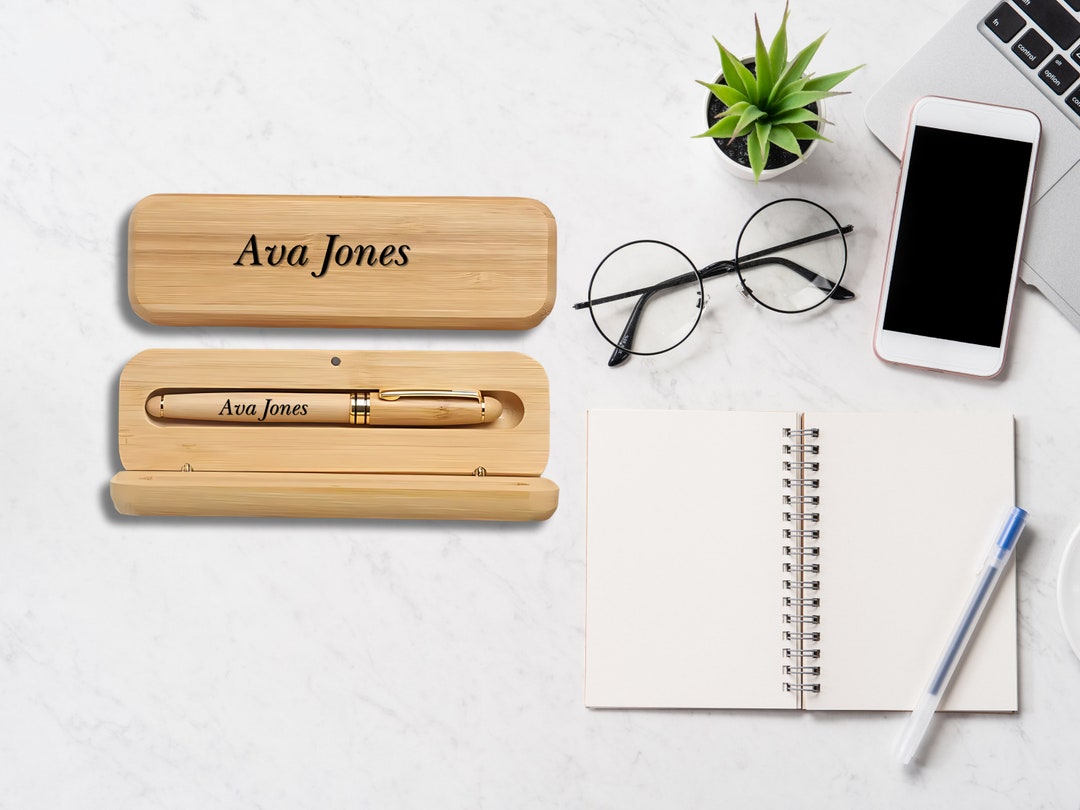 Custom Wood Pen Set Wood Engraved Personalized Business Pen Monogrammed ...