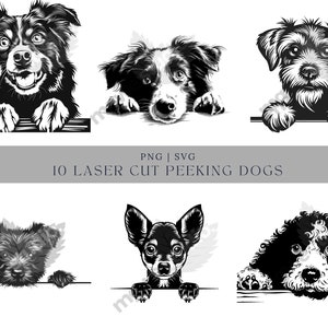 Peeking Dog SVG, Peeking Dog Svg Files For Cricut, Peeking Dog Silhouette Svg, Peeking Dog Clipart