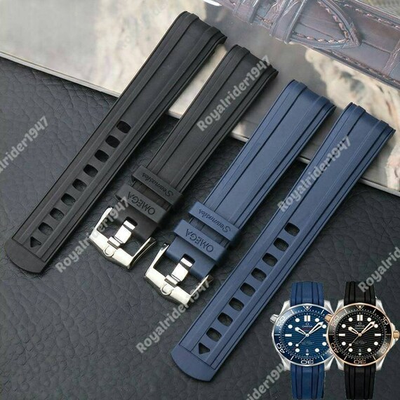 20mm Omega Rubber Bracelet Tape Band 