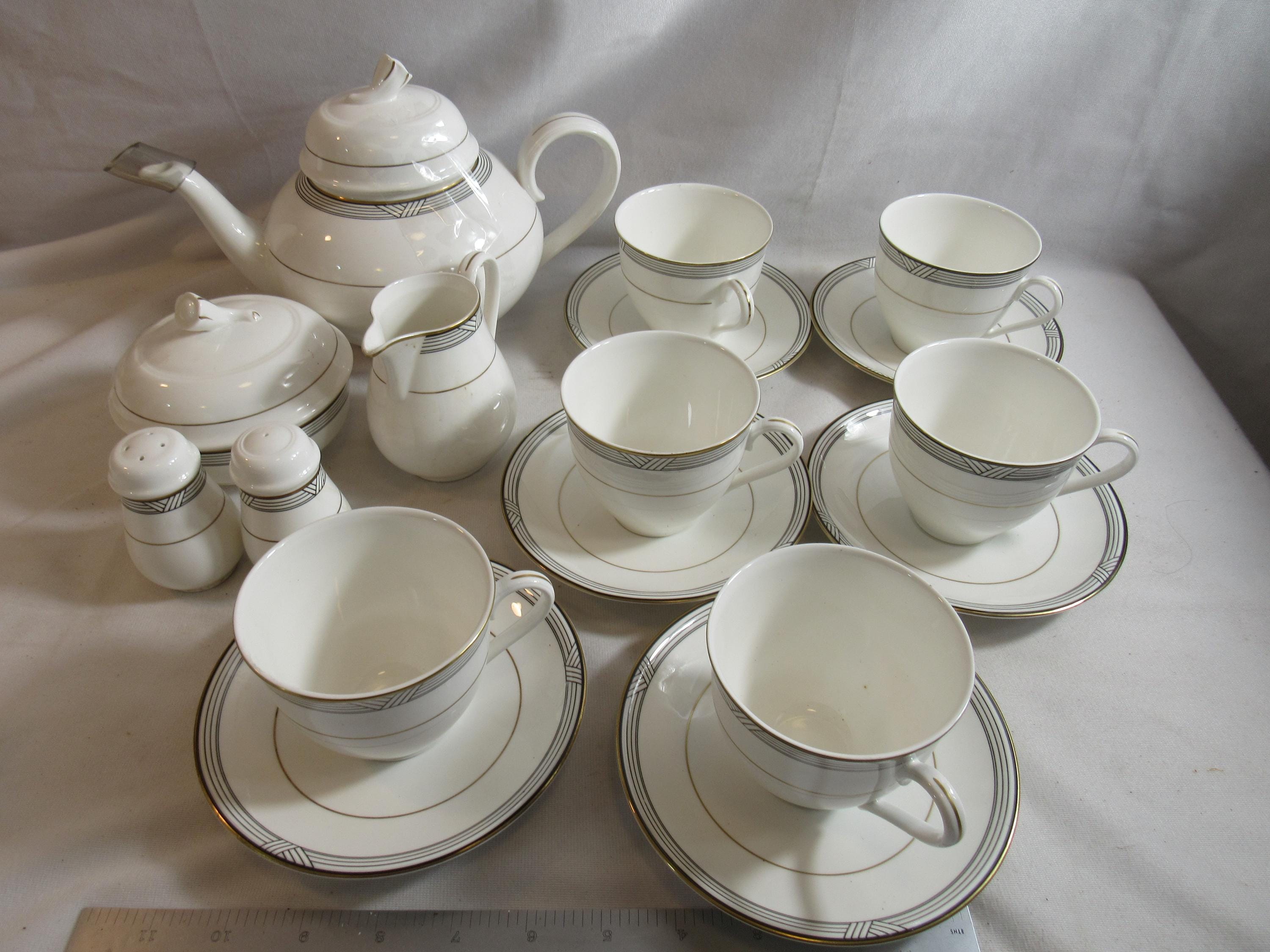 Art Deco Christopher Stuart Empire House Bone China Teaset - Etsy