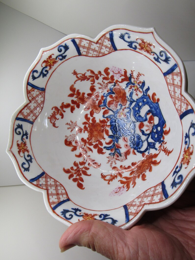 4 Vintage Imari ACF Japanese Lotus Bowls Decorated in Hong Etsy
