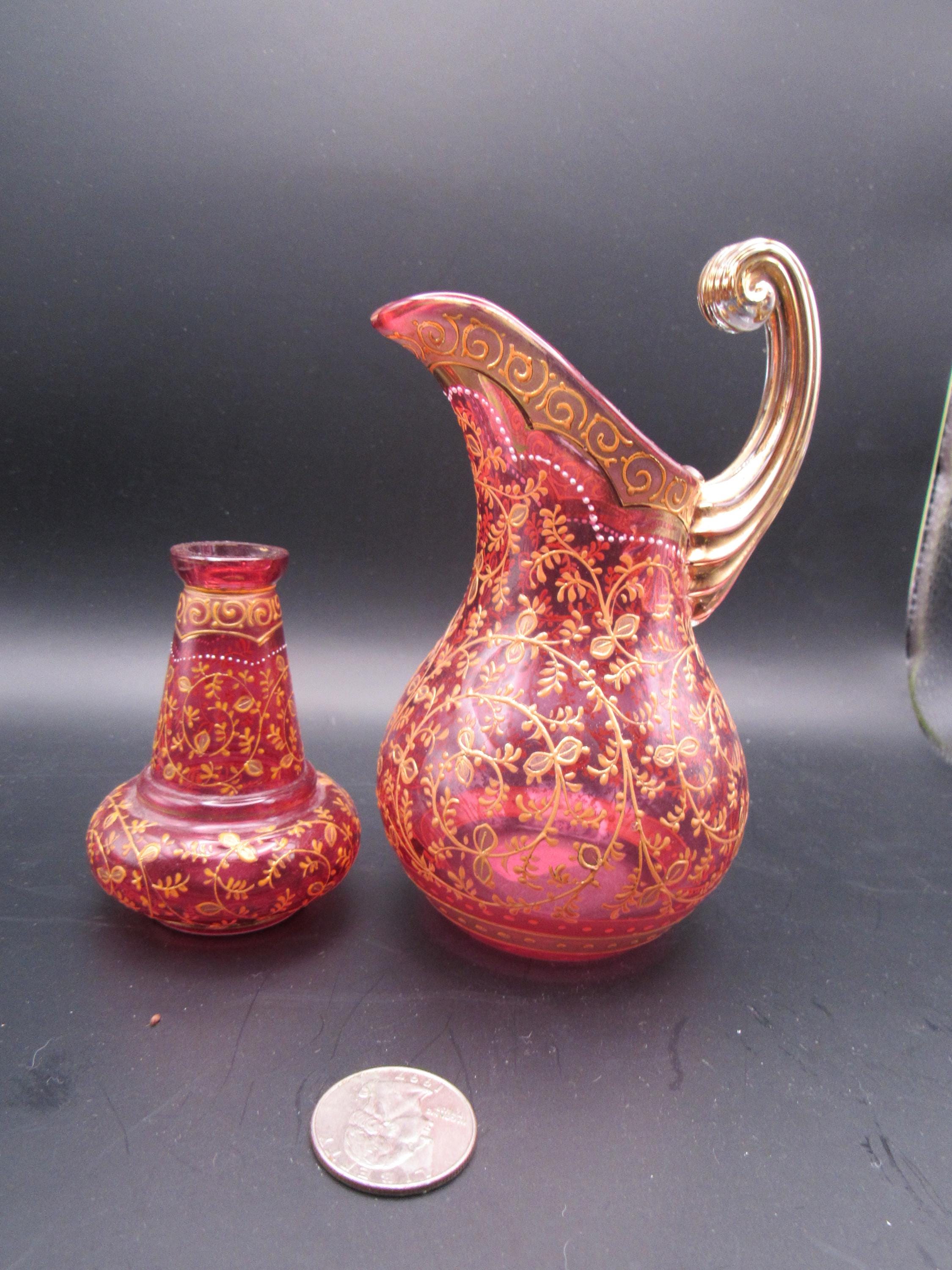 Antique Moser Glass - Etsy Antique Moser Glass - Etsy