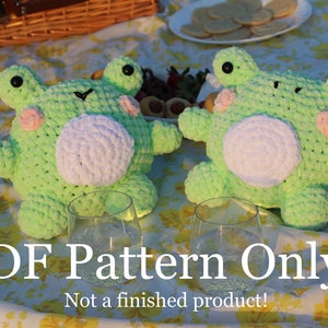 Crochet Chunky Frog PDF Pattern Tutorial