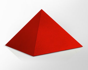 Energy pyramid | red | colors of the four elements | gift | pyramid for meditation