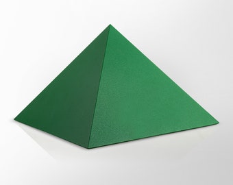 Energy pyramid | green | colors of the four elements | gift | pyramid for meditation |