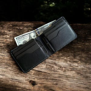 Horwen - Handmade Leather Wallet, Personalized Leather Men's Wallet, Father's Day Gift, Gift For Men