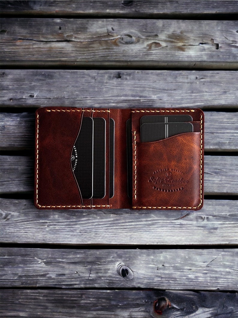 Italian Leather/Cowhide Tri-Fold Wallet