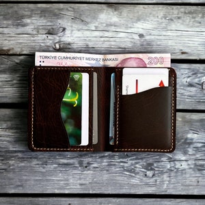 Rustic Brown Leather Wallet – Handcrafted from Natural Leather