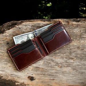 Horwen - Handmade Leather Wallet, Personalized Leather Men's Wallet, Father's Day Gift, Gift For Men