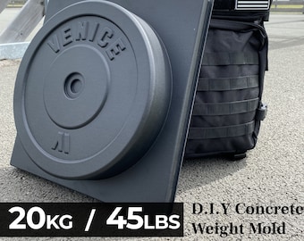 Molde para placas de peso de concreto de 20 kg/45 lb - Grande - VeniceWeights®