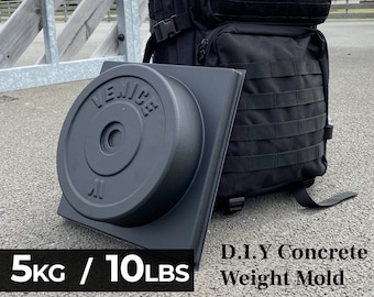 Molde de placas de pesas de hormigón de 5 kg / 10 lb - Pequeño - VeniceWeights®