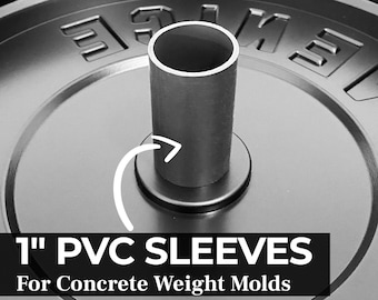Fundas de Pvc de 1" para moldes de placas de peso de concreto y barra estándar