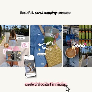 trendy Instagram templates, content creator Canva bundle, aesthetic social media templates, iOS style Instagram posts, personal branding Canva templates, UGC influencer templates, digital marketing Instagram posts, social media manager Canva kit, modern aesthetic Instagram templates, editable Canva post bundle