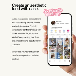 trendy Instagram templates, content creator Canva bundle, aesthetic social media templates, iOS style Instagram posts, personal branding Canva templates, UGC influencer templates, digital marketing Instagram posts, social media manager Canva kit, modern aesthetic Instagram templates, editable Canva post bundle