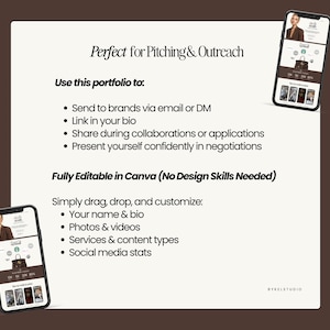 UGC portfolio, UGC creator portfolio, Canva website template, influencer media kit, UGC pitch deck, content creator portfolio, social media portfolio, brand pitch template, influencer website, UGC website template, Canva portfolio, digital download, influencer kit